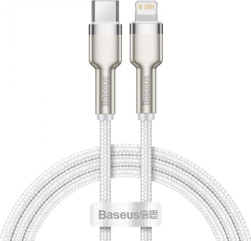 Kabllo Baseus, USB-C / Lightning, 1 m, e bardhë