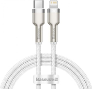 Kabllo Baseus, USB-C / Lightning, 1 m, e bardhë