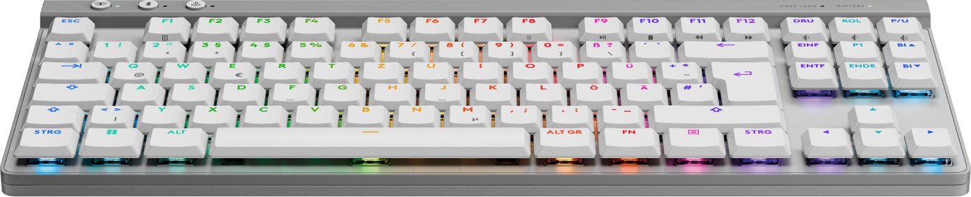 Tastierë Logitech G G515 LIGHTSPEED TKL, QWERTZ gjerman, e bardhë