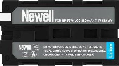 Bateri Newell NP-F970, me ekran LCD, me portë USB-C, e zezë