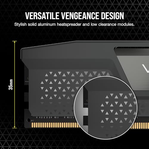 Memorie RAM Corsair Vengeance DDR5, 32GB 6000MHz, kit 2x16GB, gri