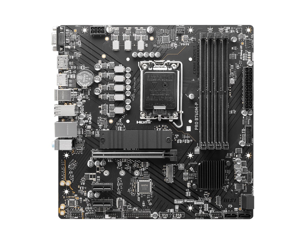Pllakë amë MSI PRO B760M-P, LGA 1700, mATX