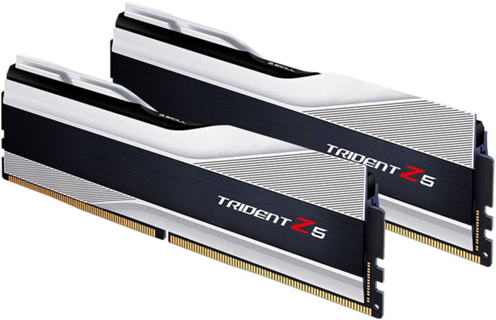 Module të memories G.Skill Trident Z5 32GB (2x16GB) DDR5 6000 CL36, të argjendta