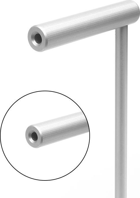 Mbajtëse për kufje Mozos, alumini, e argjendtë