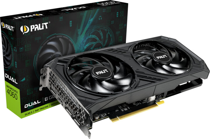 [OUTLET] PALiT GeForce RTX 4060 двојна графичка картичка, 8GB GDDR6