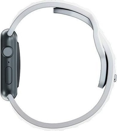 Rrip ore 3mk Silicone për Apple Watch, 38/40/41 mm, silikon hipoalergjik, i bardhë