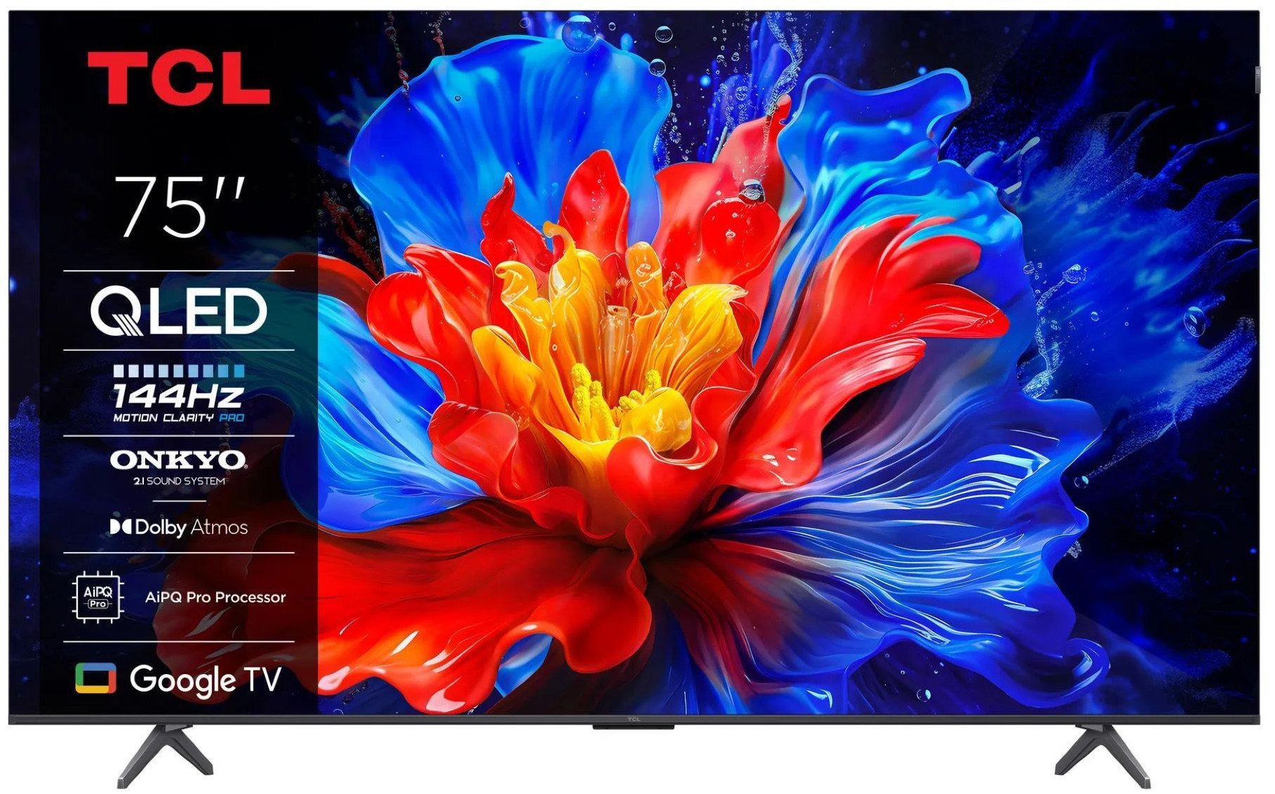 Televizor TCL 75P81KX1, 75", QLED 4K Ultra HD, Google TV, i zi