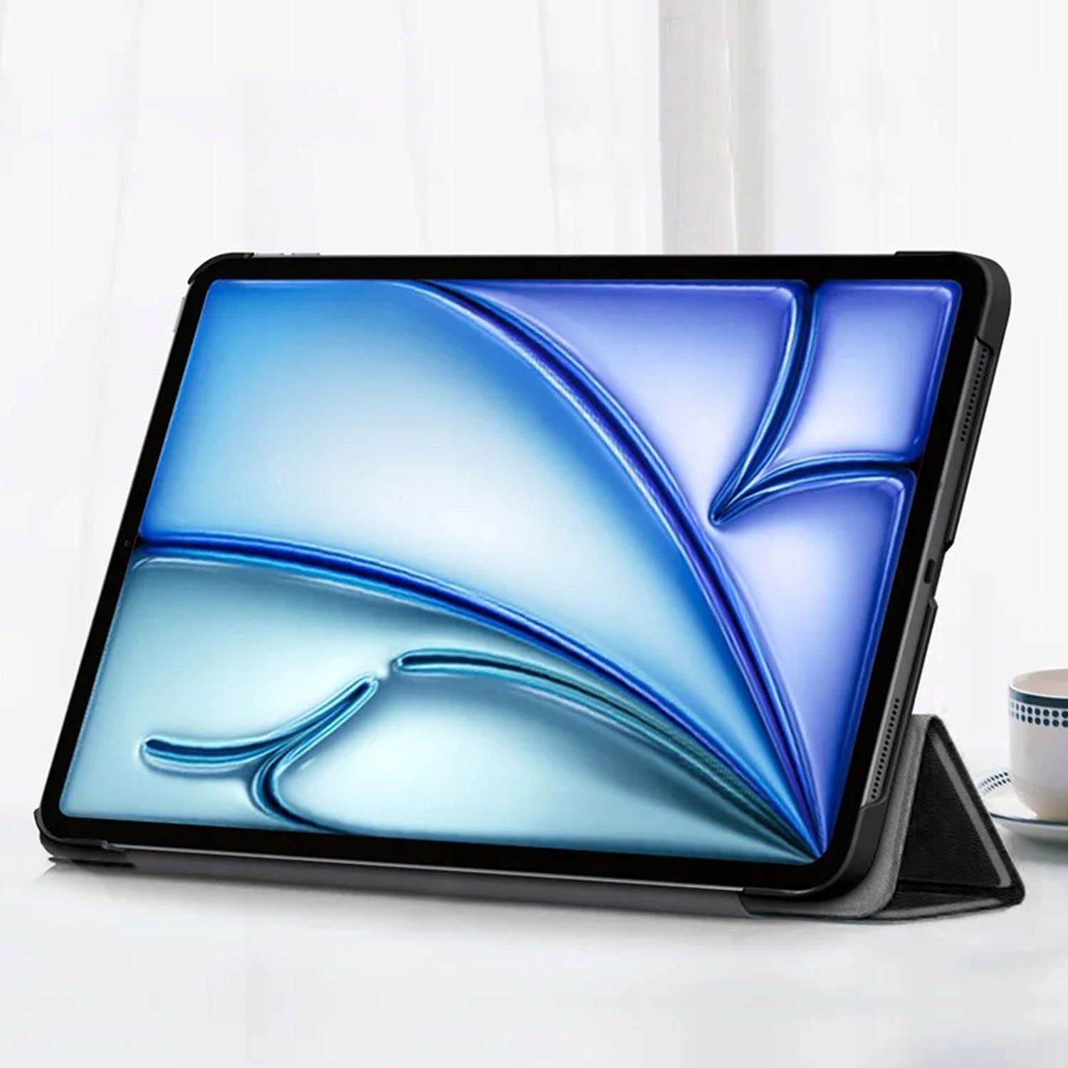 Mbulesë Smart Case për iPad Air 11" 6th Gen 2024, palosëse, e zezë