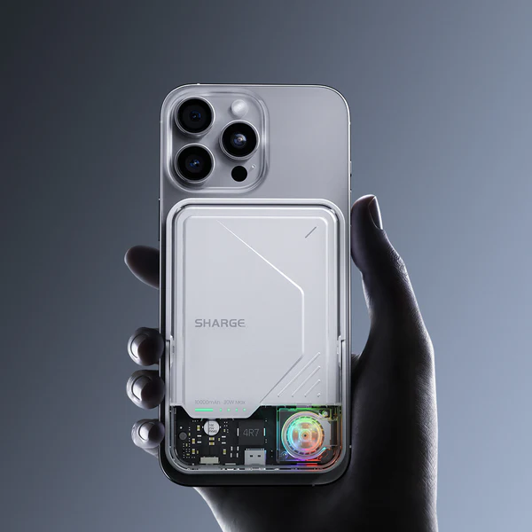 Powerbank SHARGE ICEMAG 2, 10000mAh, transparent