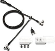 Kabllo sigurie për laptop Kensington K63380WW, 3 në 1 Combin T Bar Nano Wedge, metalike argjendtë