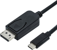 Кабел Roline DisplayPort во USB-C, 2m, црн
