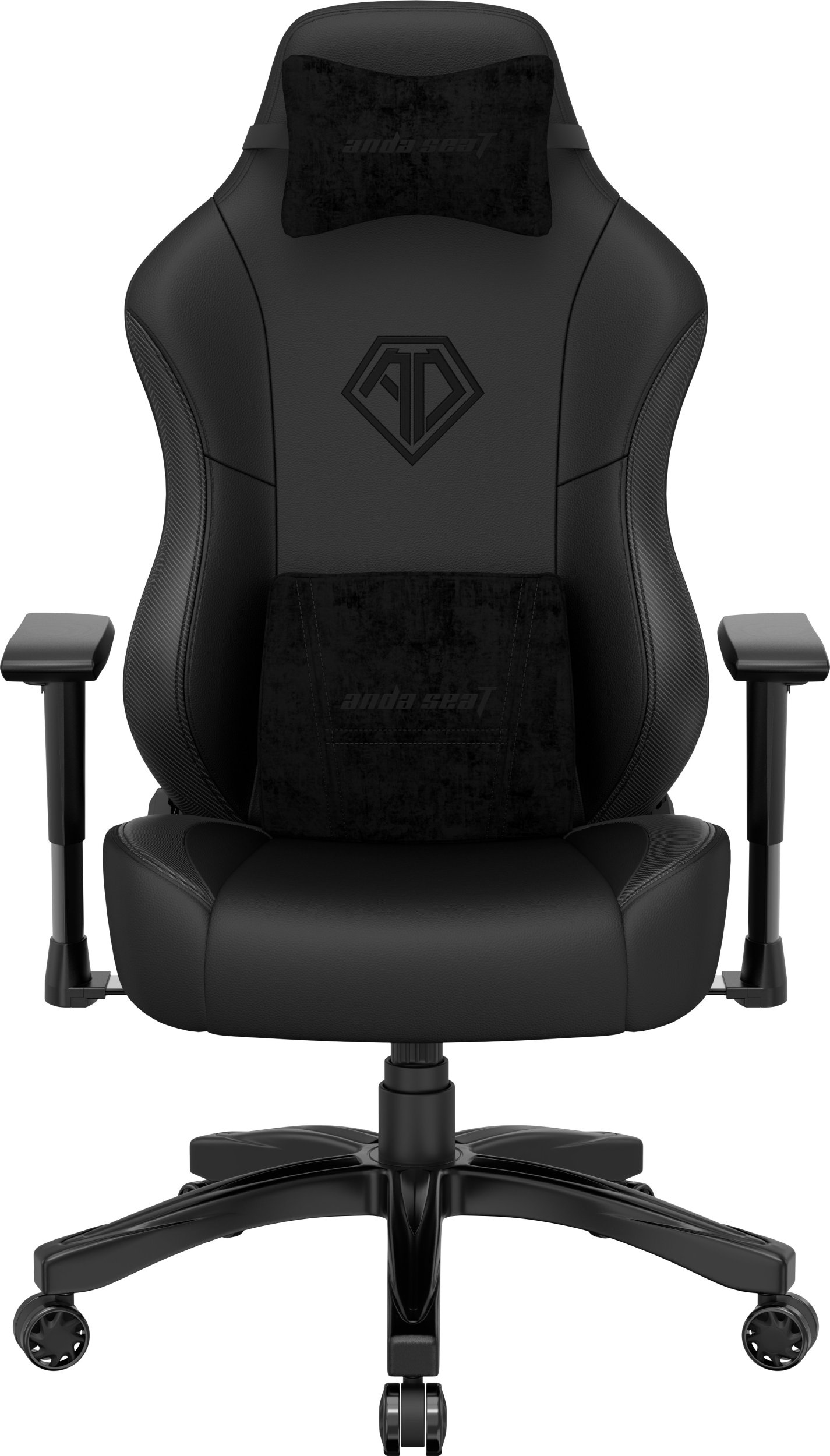 Karrige lojërash AndaSeat Phantom 3 Series, madhësia L, lëkurë PVC, e zezë