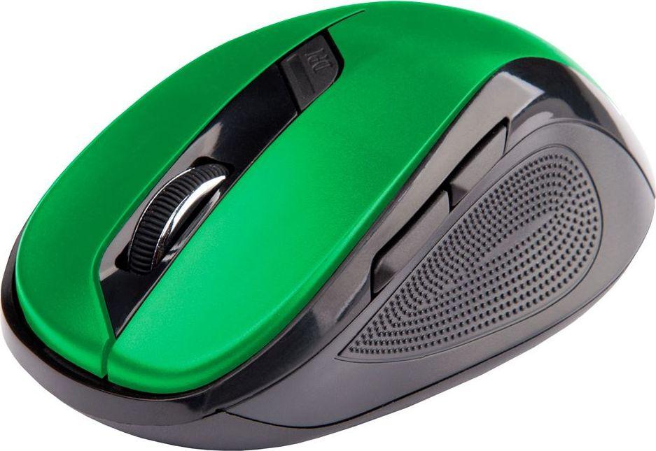 Maus C-Tech WLM-02G, wireless, USB, i zi dhe i gjelbërt