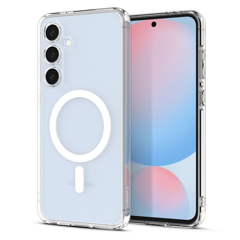 Mbrojtëse për celular Spigen Ultra Hybrid Metal Ring (MagFit) për Samsung Galaxy S24 FE, transparente