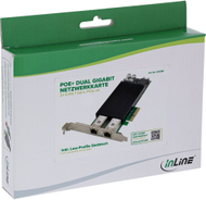 Kартичка за мрежа InLine Dual Gigabit Mini PCI Express, RJ45, 3x USB 3.2 Gen1, црна