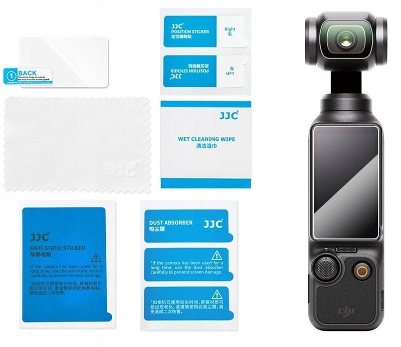 Xham mbrojtës JJC GSP OSP3S1 për kamera aksioni, xham optik, transparent