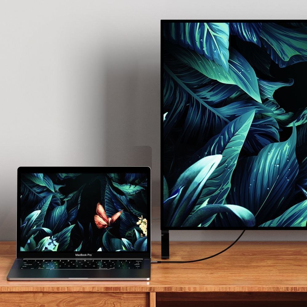 Kabllo Tech-Protect UltraBoost, USB C në DisplayPort 1.4, 8K 60Hz, 1.8m, e zezë