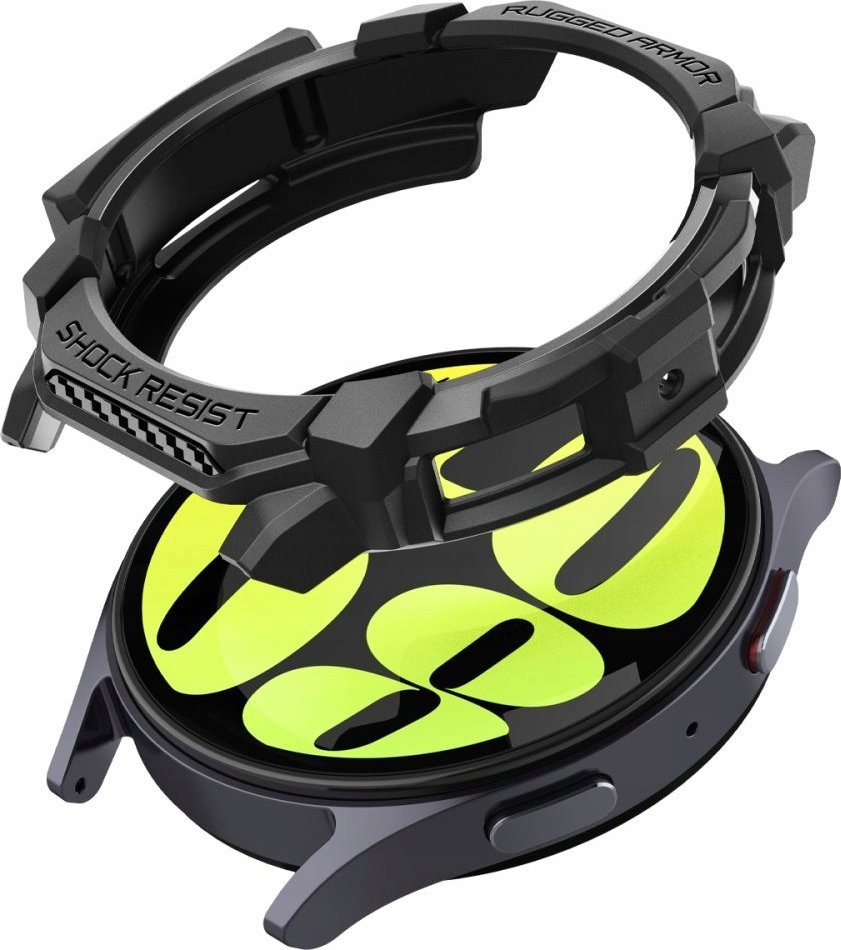 Mbulesë mbrojtëse Spigen Rugged Armor për Galaxy Watch7 44mm, matte, e zezë