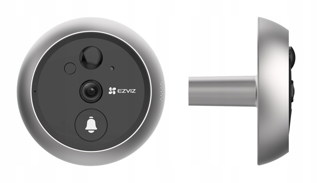 Kamerë dere EZVIZ DP2, 2MP, Wi-Fi, e zezë/e argjendtë