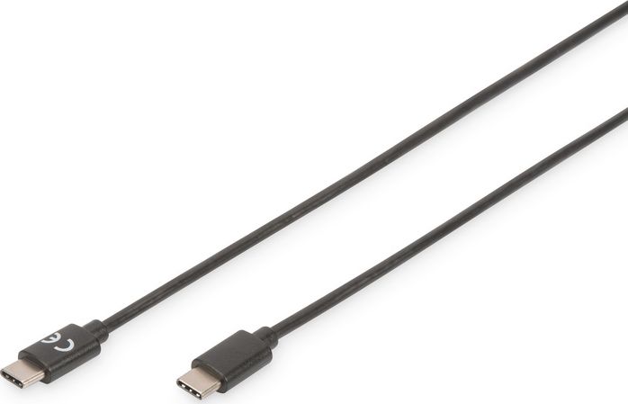 Kabllo Digitus (AK-300155-010-S) USB-C - USB-C, 1m, e zezë