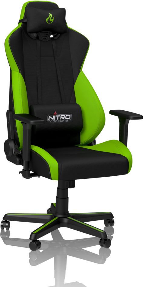 Karrige gaming Nitro Concepts S300, material tekstili, ergonomike, jeshile Atomic Green