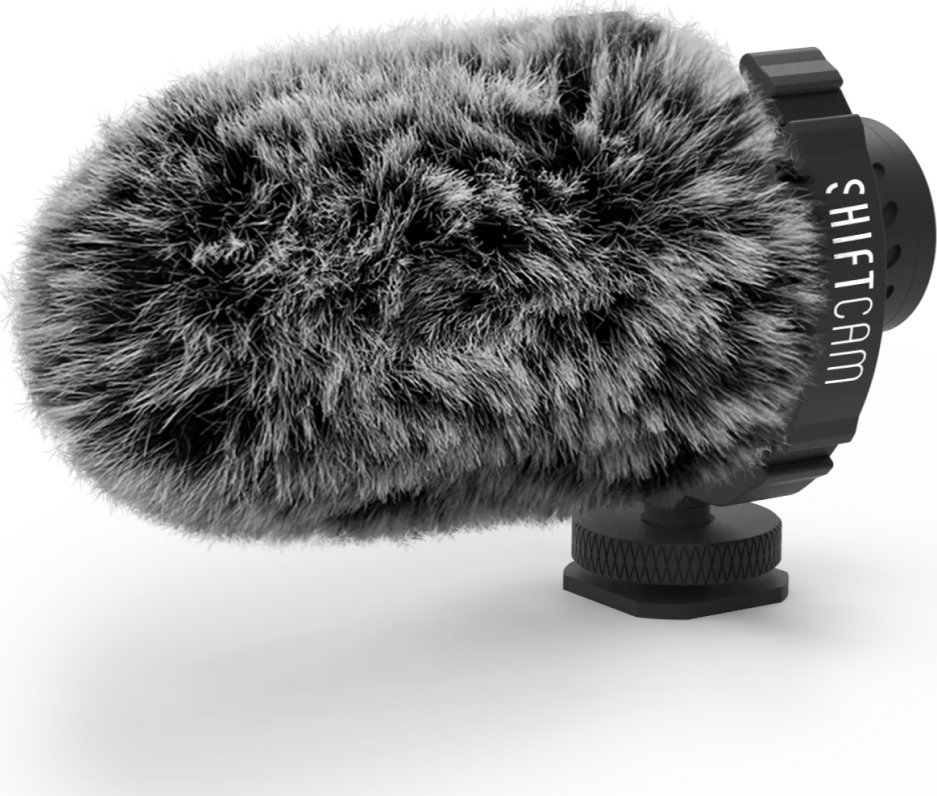 Mikrofon drejtues ShiftCam ProMic Shotgun, për pajisje mobile, i zi