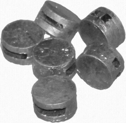 Plumb vulosës Lead Seal Fi 10, diametër 10 mm, argjendtë