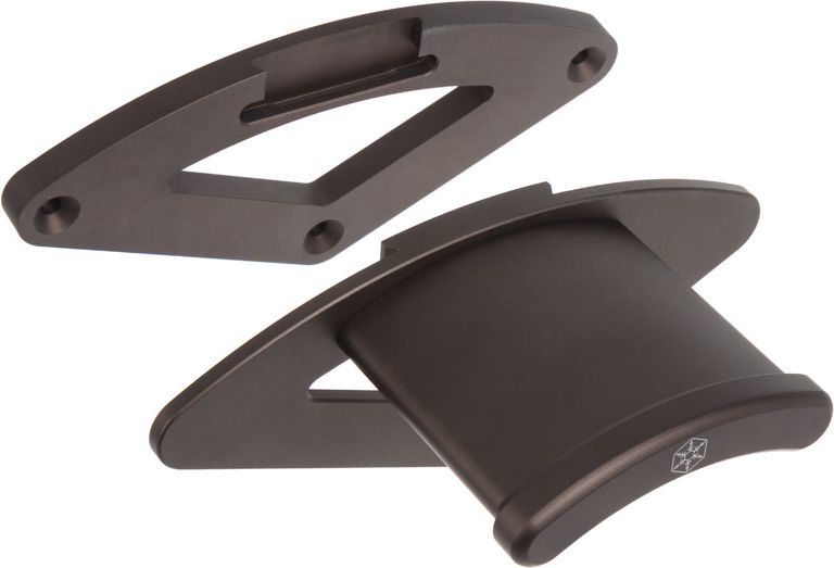 Mbajtëse për kufje SilverStone, alumini, e zezë