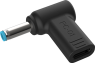 Adaptor energjie Conceptronic ABBY15PC01, DC në USB C, HP 4.5x3.0mm, 18 20V, i zi