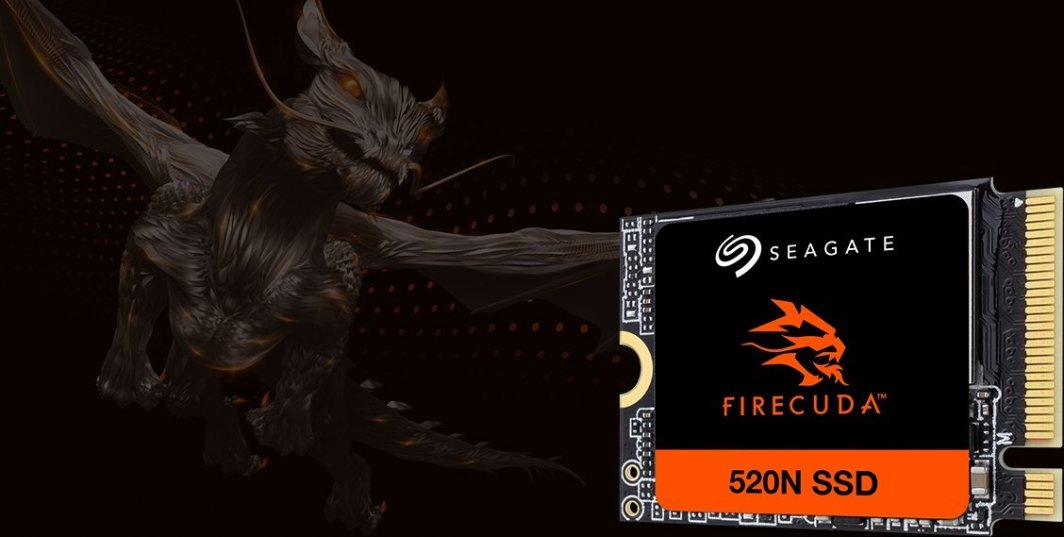 SSD диск Seagate FireCuda 520N, 1TB, M.2 2230 PCI-E x4 Gen4 NVMe