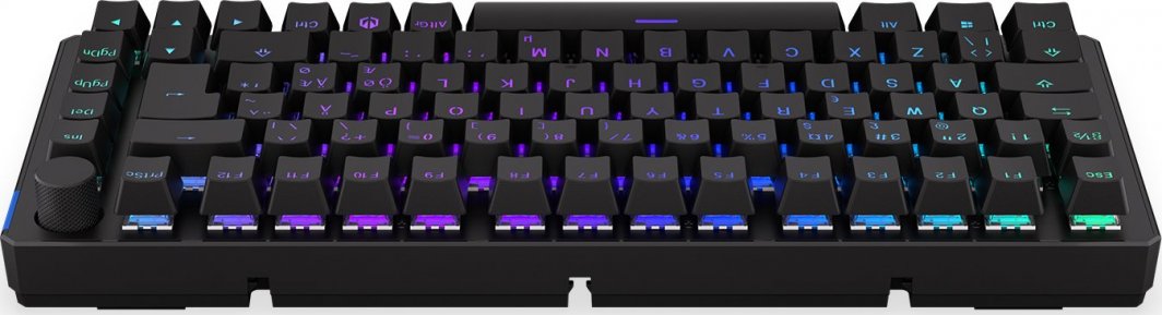 Tastierë gaming Endorfy Thock 75% Wireless, mekanike Kailh Black Box, RGB, e zezë