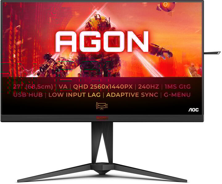 Monitor AOC AG275QZN - LED, 27", QHD, i zi