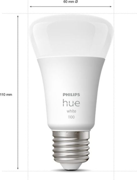 Llamba smart Philips Hue White A60 E27, 1100 lumen, set 2 copë 2
