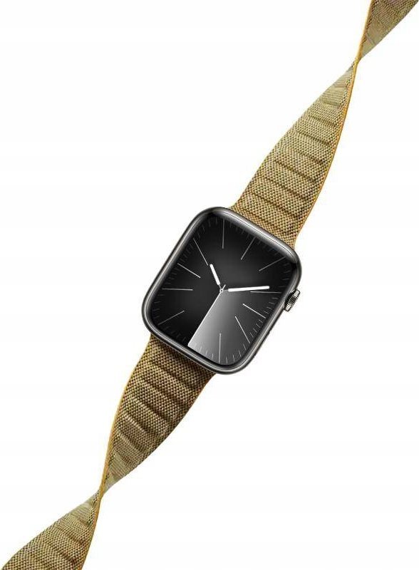Rrip Apple Watch Crong Melange Magnetic, 38/40/41 mm, najlon, e verdhë melange