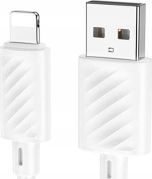 Kabllo USB Hoco X88, Lightning 8 pin, 1m, 2.4A, e bardhë