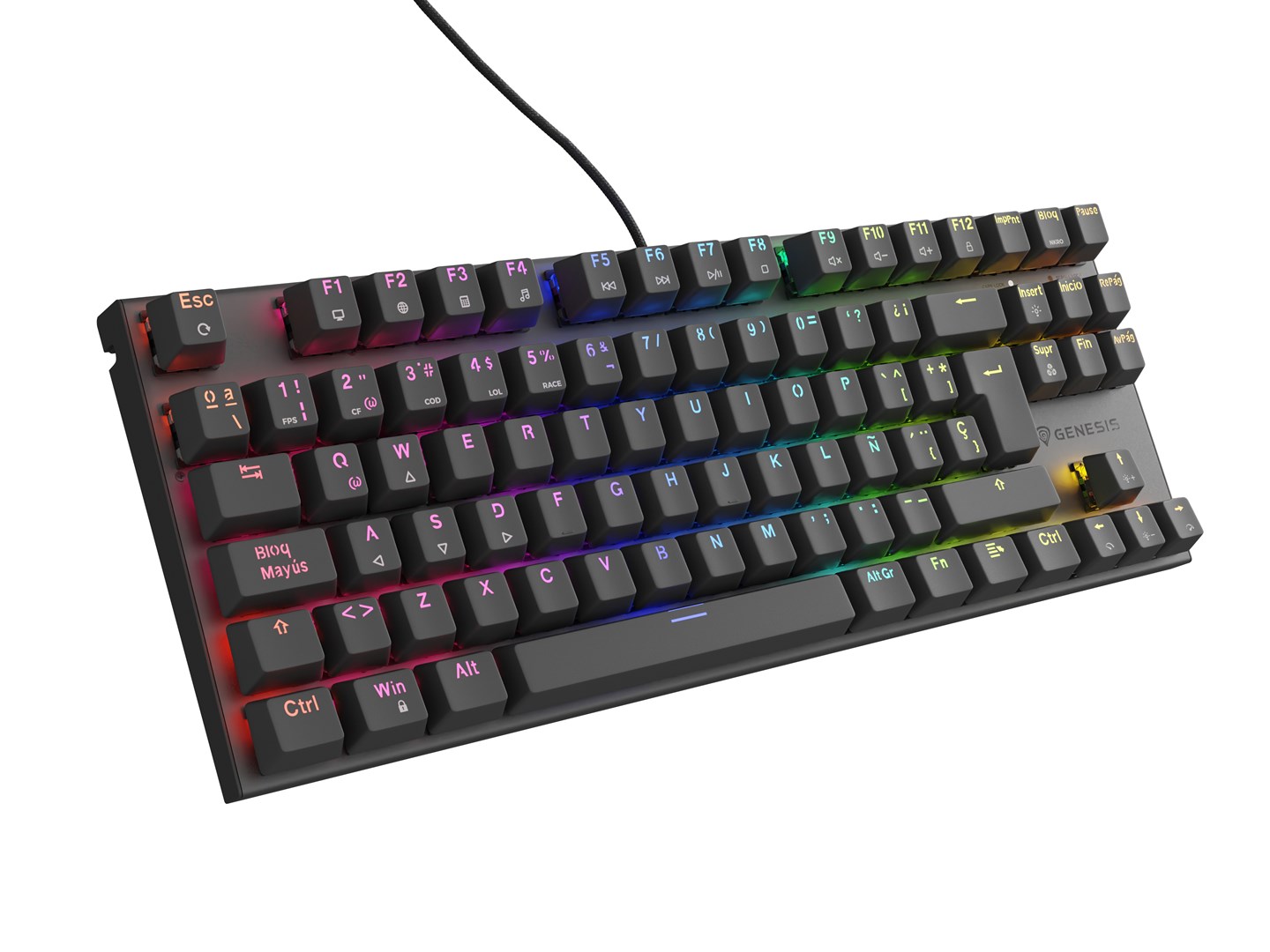 Tastierë Genesis THOR 303 TKL, Mekanike, USB, e zezë