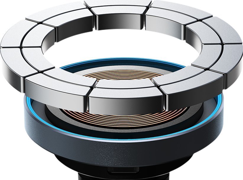 Mbajtëse magnetike për veturë Joyroom JR-ZS366, karikues wireless 15W, MagSafe, e zezë