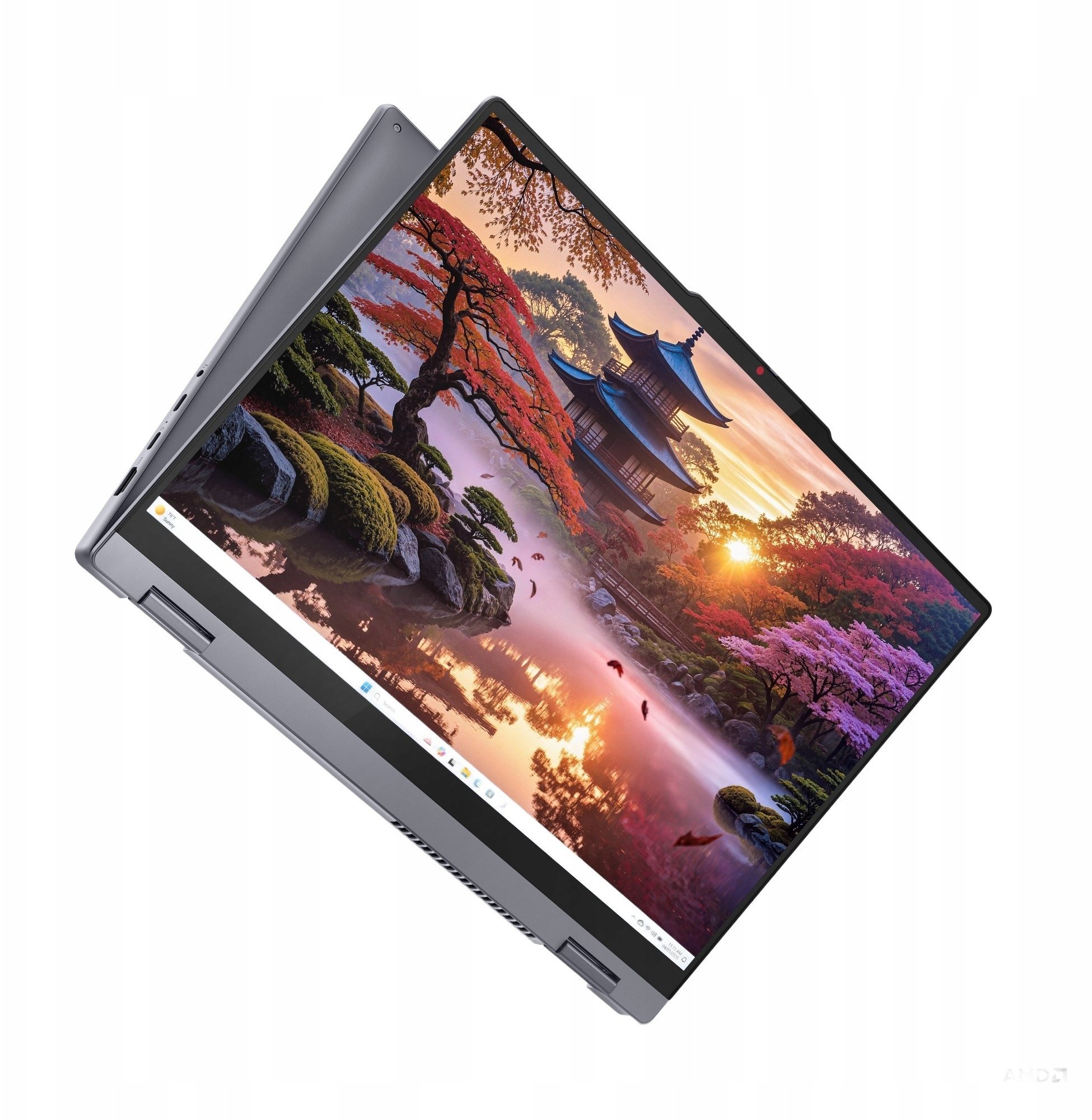 Laptop 2 në 1 Lenovo IdeaPad 5 16AKP10, 16" Touch IPS WUXGA, AMD Ryzen AI 7, 16GB RAM, gri Luna