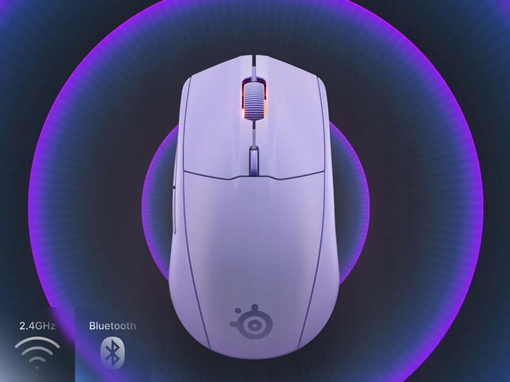 Maus wireless SteelSeries Rival 3 Gen 2, TrueMove Air 18K, Bluetooth 2.4GHz, lejla