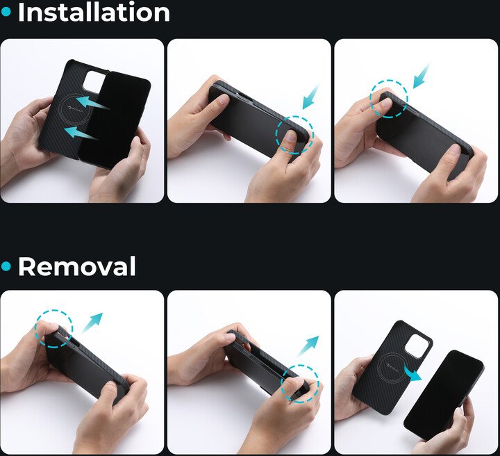 [OUTLET] Mbulesa mbrojtëse Pitaka MagEZ 3 1500D për Apple iPhone 14 Pro Max, e zezë/hiri