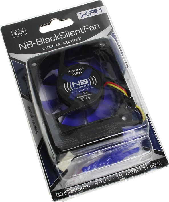 Ventilator Noiseblocker BlackSilent Fan XR1 (ITR-XR-1), 60mm, i zi / kaltër
