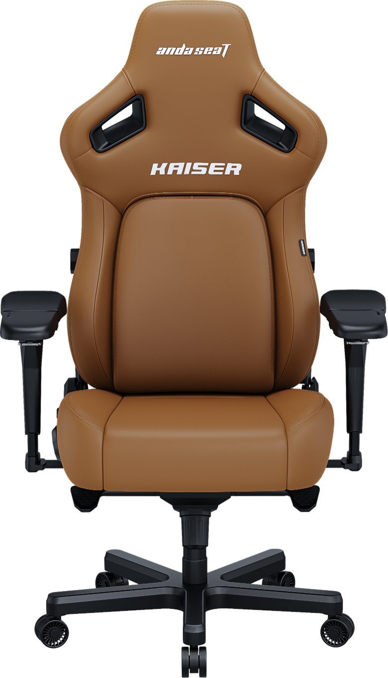 Karrige gaming AndaSeat Kaiser 4 Series L, lëkurë premium, mbështetje mesit, kafe Bentley