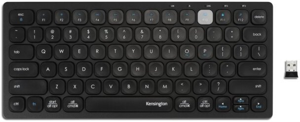 Tastierë Kensington K75502UK, multi device, pa tela, e zezë