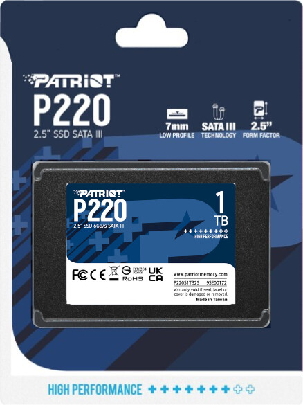 Хард диск Patriot P220 - 1TB