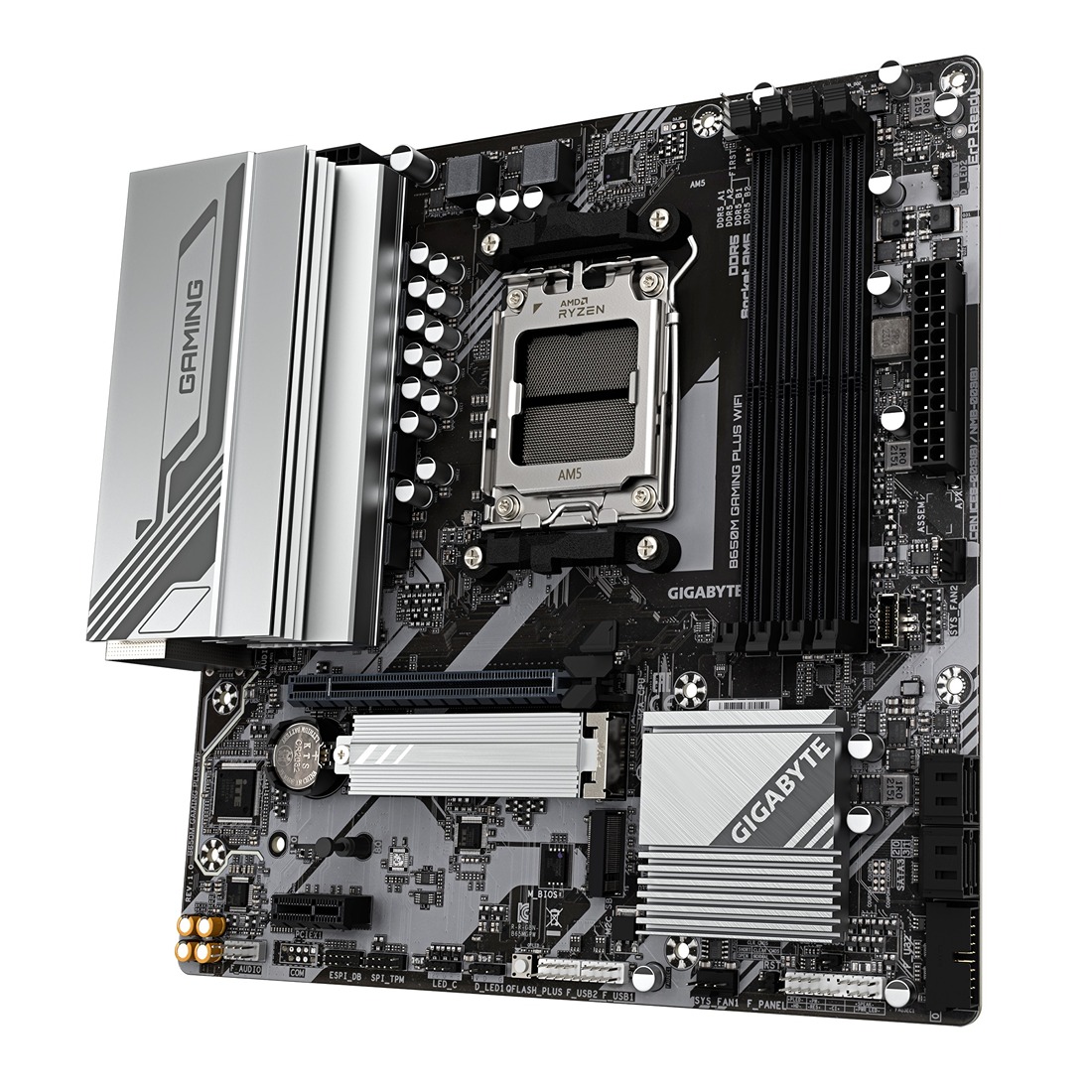 Pllakë amë Gigabyte B650M GAMING PLUS WF, Micro-ATX, DDR5, AMD AM5, e zezë 3