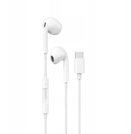 Kufje in ear Dudao X14PROT, USB Type C, me mikrofon, të bardha