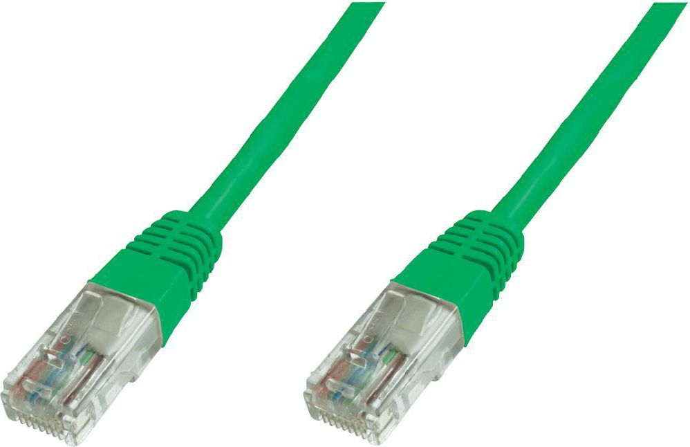 Kabllo rrjeti Digitus Patch Cord U-UTP Cat6, 1m, LSZH, e gjelbër