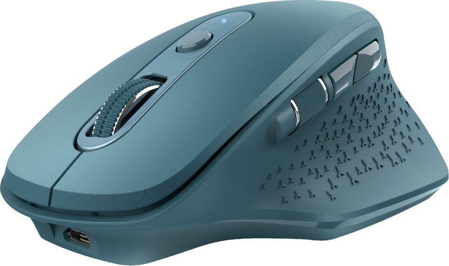 Maus Trust Ozaa, wireless, USB, i kaltërt