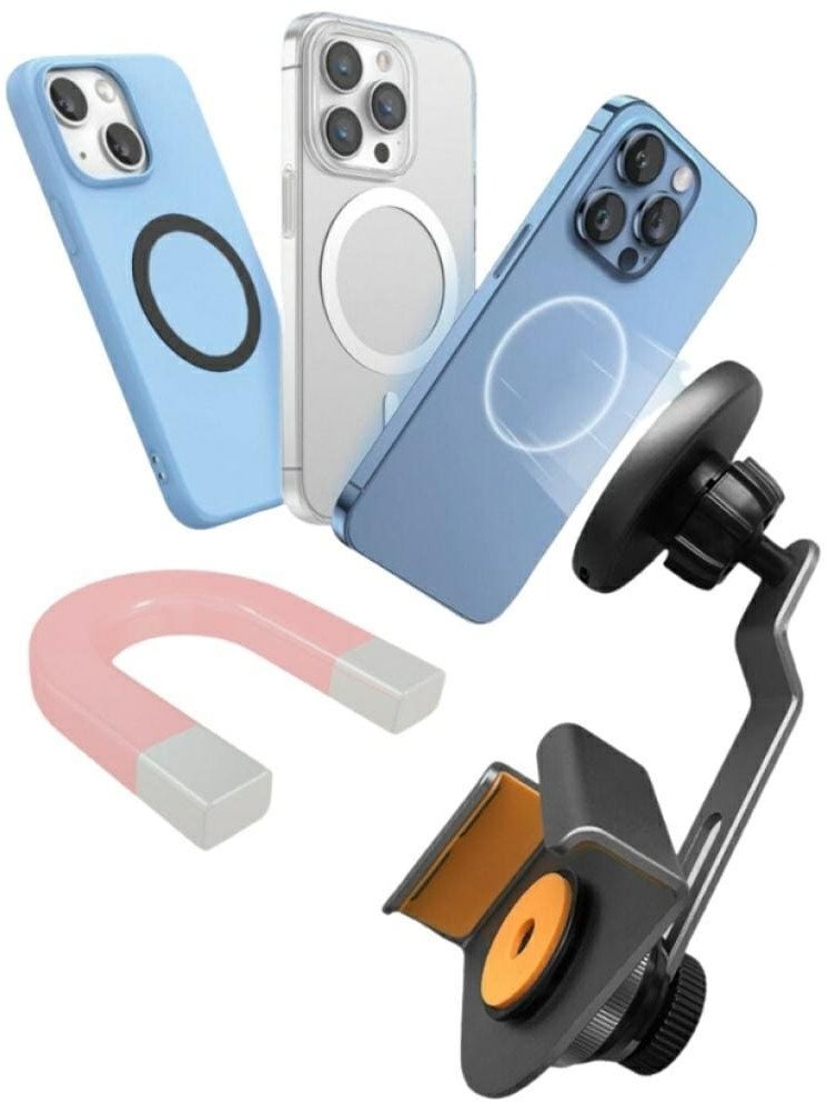 Karikues pa tela për veturë 4smarts Qi2 Screen Mount, magnetik MagSafe, 15W, i zi