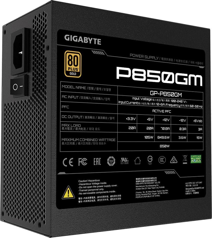 Burim energjie Gigabyte P850GM, 850W (GP-P850GM)